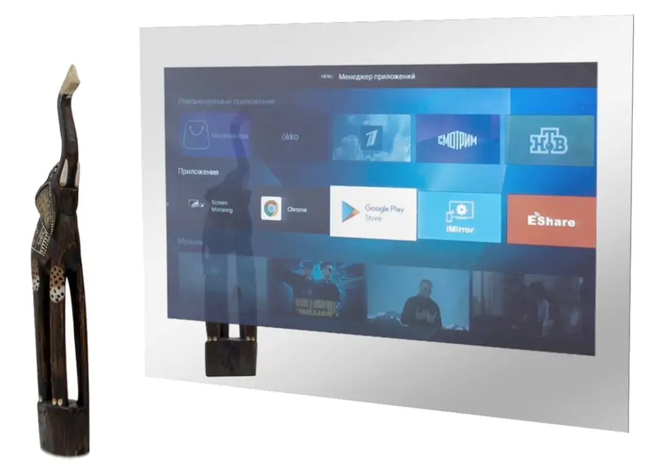 Телевизор для ванной комнаты AVEL AVS435SMFM (AVS435SM Mirror HB) фото 1 в Ростове-на-Дону