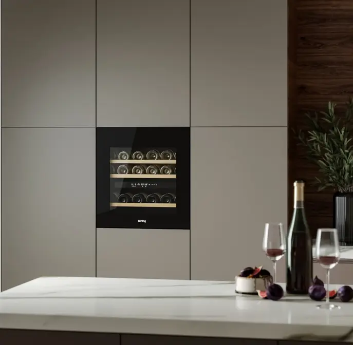 Встраиваемый винный шкаф Korting KFW 604 DB GN фото 11 в Ростове-на-Дону