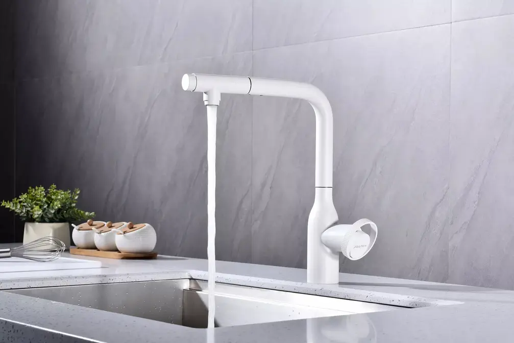 Смеситель Paulmark URBAN Ur213104-WH белый матовый фото 3 в Ростове-на-Дону Смеситель Paulmark URBAN Ur213104-WH белый матовый фото 3 в Ростове-на-Дону