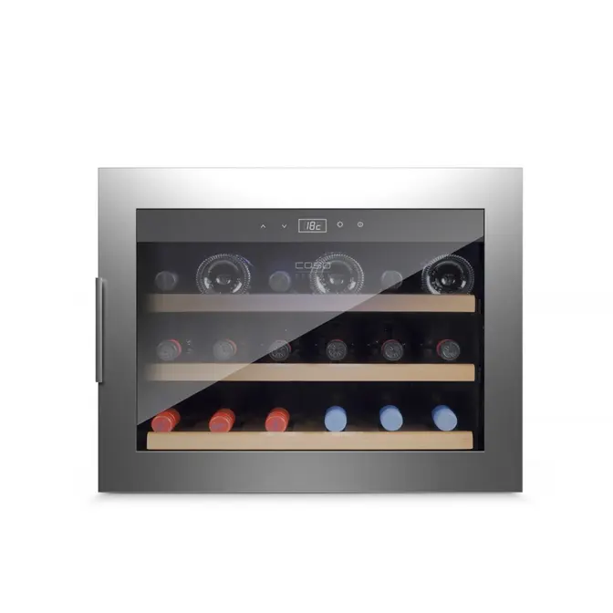 Встраиваемый винный шкаф CASO WineSafe 18 EB Inox фото 4 в Ростове-на-Дону