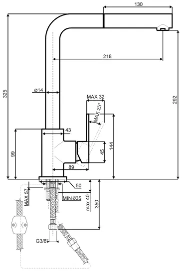 Смеситель Smeg MID1CR фото 3 в Ростове-на-Дону