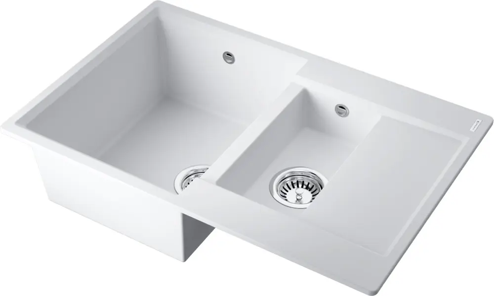 Мойка Daisen 78-2T-WH Tetogranit/белый(арт.4993530) фото 2 в Ростове-на-Дону
