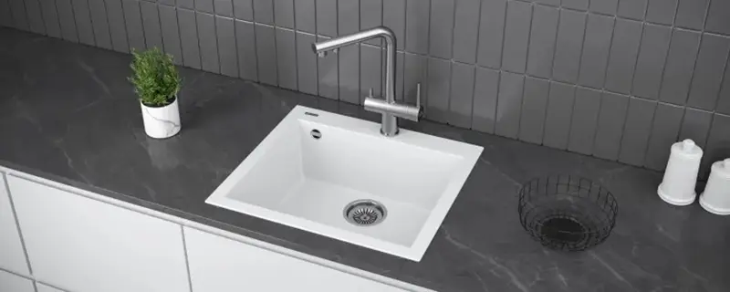 Мойка кухонная KUCHENSTERN OBEN 60 204BL20 Черный фото 2 в Ростове-на-Дону