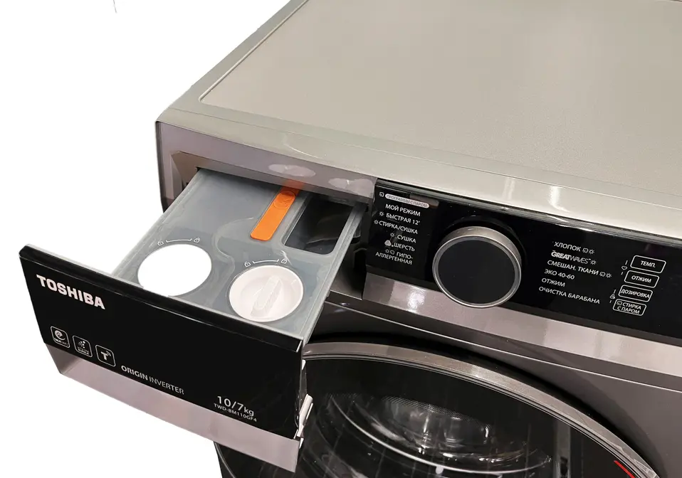 Стиральная машина с сушкой Toshiba TWD-BM110GF4RU(SK) фото 6 в Ростове-на-Дону