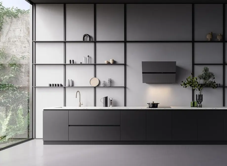 Вытяжка Falmec FUSION 85 GLASS BLACK фото 7 в Ростове-на-Дону