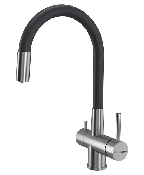 Смеситель KUCHENSTERN FLEX-FS 413SS40 Нержавеющая сталь фото 1 в Ростове-на-Дону Смеситель KUCHENSTERN FLEX-FS 413SS40 Нержавеющая сталь фото 1 в Ростове-на-Дону