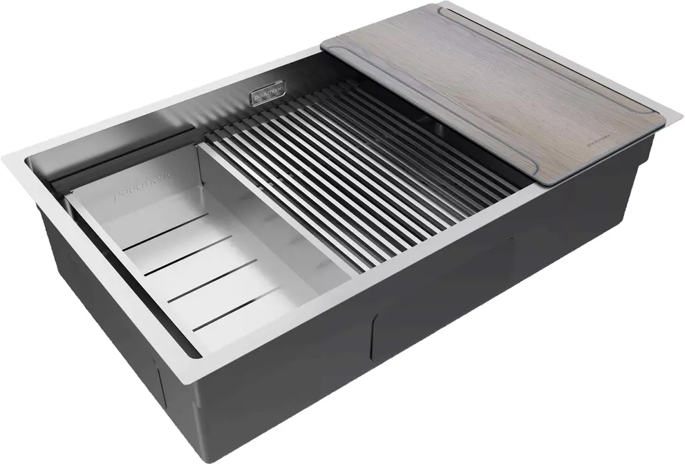 Мойка Paulmark NEXT-MULTI SINK 74 UNI PM787445-BS брашированная нерж.сталь фото 2 в Ростове-на-Дону
