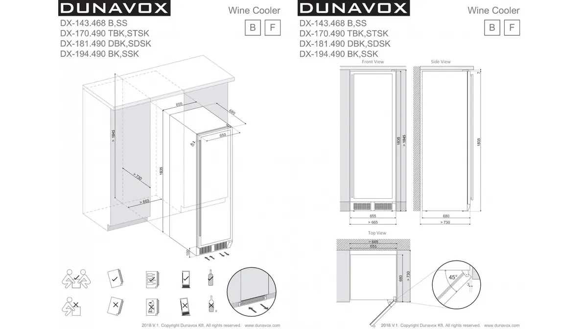 Винный шкаф DUNAVOX DX-143.468SS фото 3 в Ростове-на-Дону