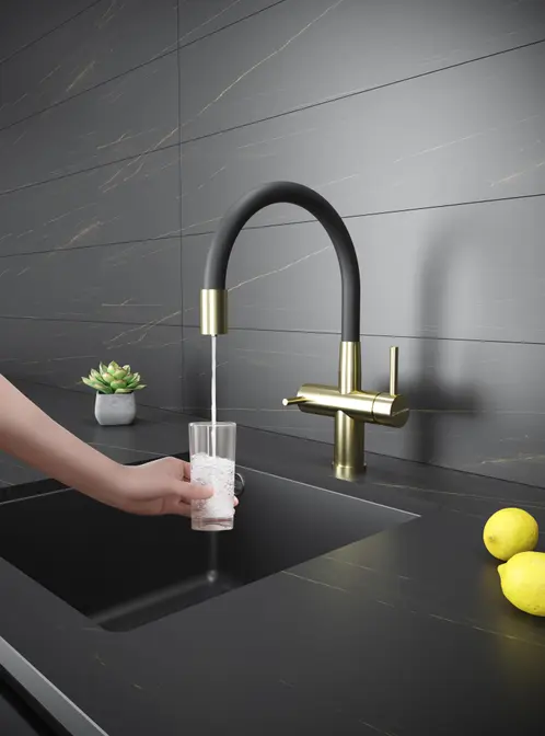 Смеситель KUCHENSTERN WURM-FE 750GL80 Золото фото 3 в Ростове-на-Дону Смеситель KUCHENSTERN WURM-FE 750GL80 Золото фото 3 в Ростове-на-Дону