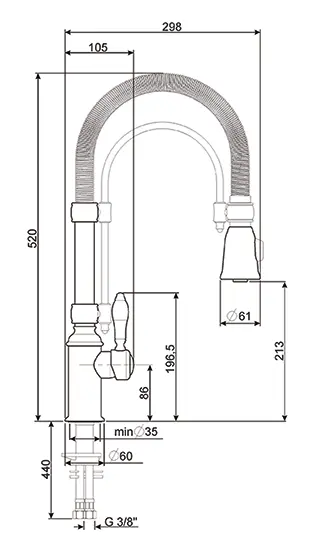 Смеситель Smeg MIDR7CR-2 фото 3 в Ростове-на-Дону