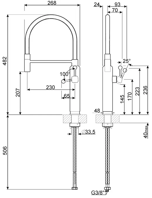 Смеситель Smeg MDF50BL фото 2 в Ростове-на-Дону