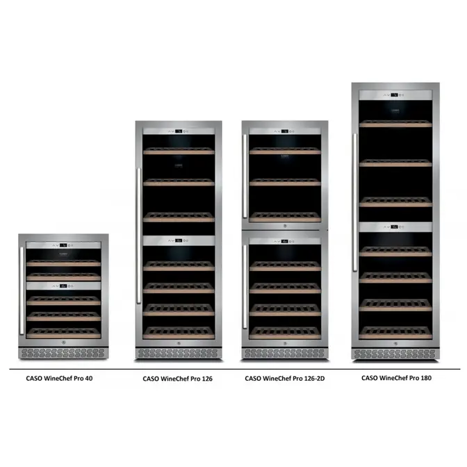 Встраиваемый винный шкаф CASO WineChef Pro 126-2D фото 2 в Ростове-на-Дону