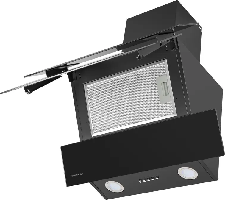 Вытяжка Maunfeld CASCADA PUSH 50 Glass Black фото 3 в Ростове-на-Дону