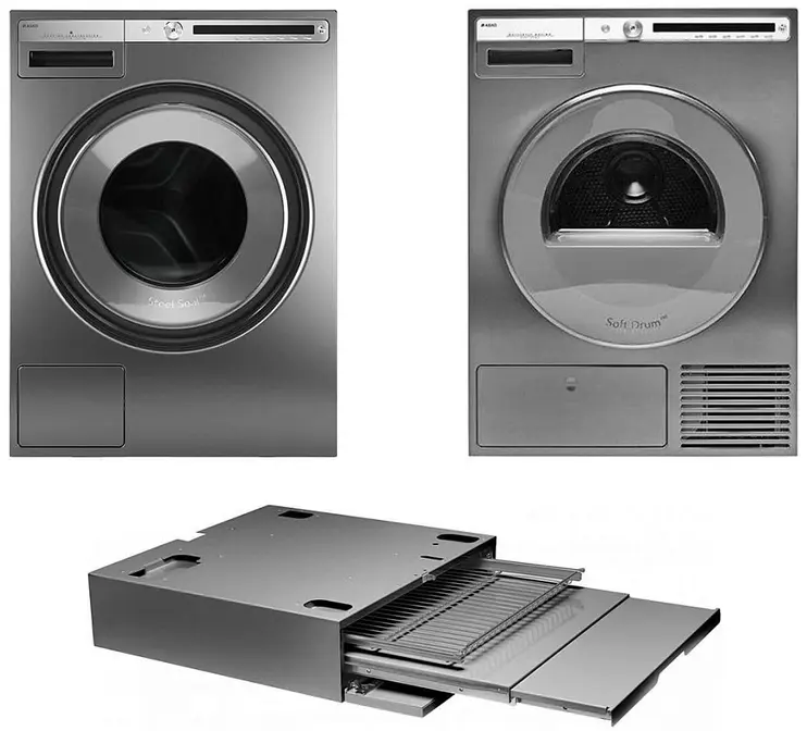 Asko Logic 12 (стиральная машина W4086C.T/3 + сушильная машина T408HD.T.P + выдвижная полка с корзиной HDB1153T) фото 1 в Ростове-на-Дону