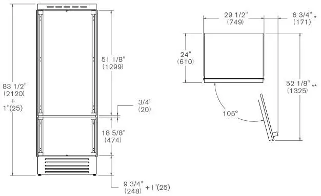 Встраиваемый хлодильник Bertazzoni REF755BBRPTT фото 5 в Ростове-на-Дону