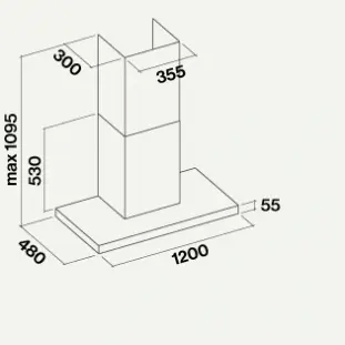Вытяжка Falmec Lumina 120 Steel wall (NRS) фото 4 в Ростове-на-Дону Вытяжка Falmec Lumina 120 Steel wall (NRS) фото 4 в Ростове-на-Дону