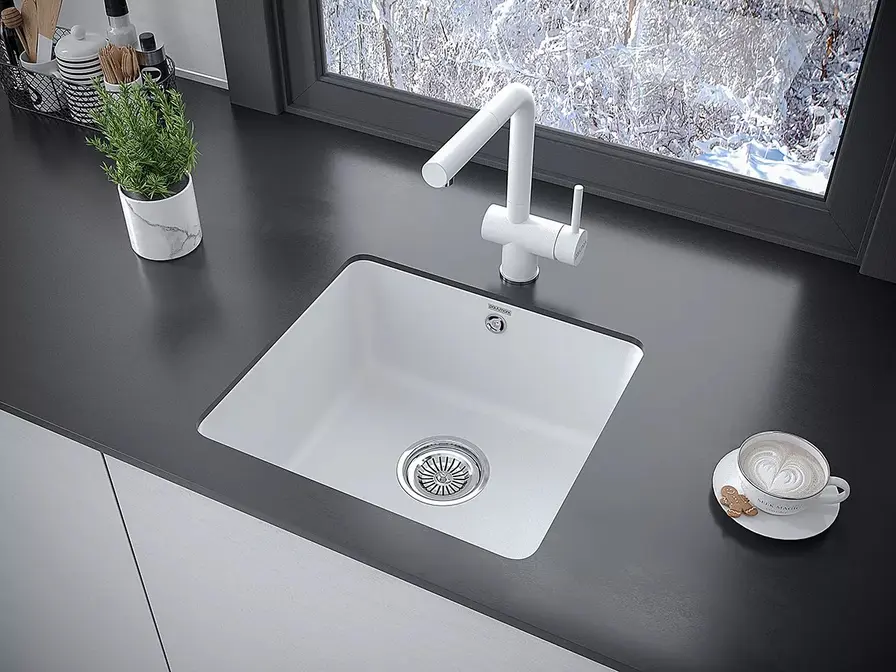 Мойка Paulmark UNTER PM204543-WH белый фото 4 в Ростове-на-Дону