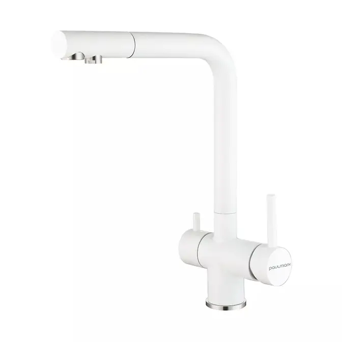 Смеситель Paulmark SKALEN Sk213020-WH белый матовый фото 1 в Ростове-на-Дону