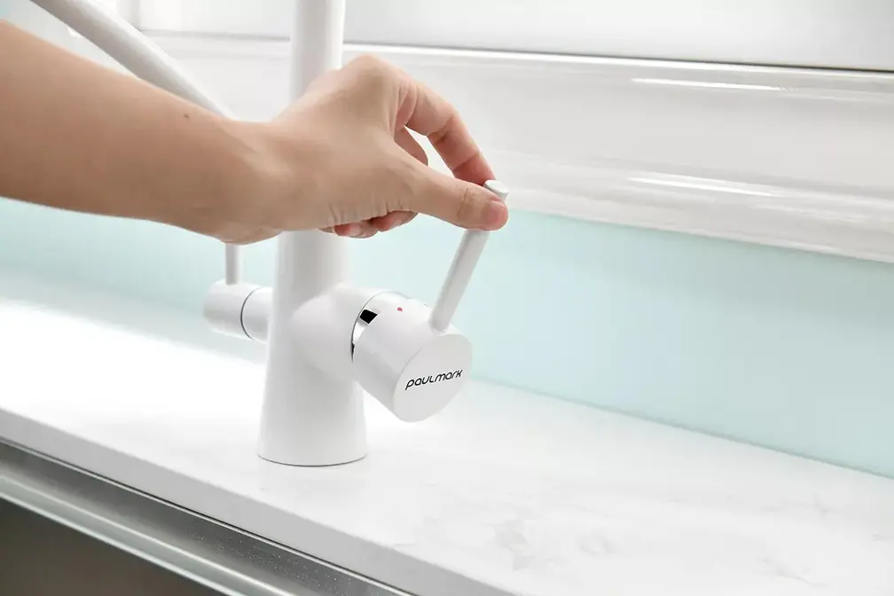 Смеситель Paulmark SIEGEN Si213111-WH белый матовый фото 3 в Ростове-на-Дону