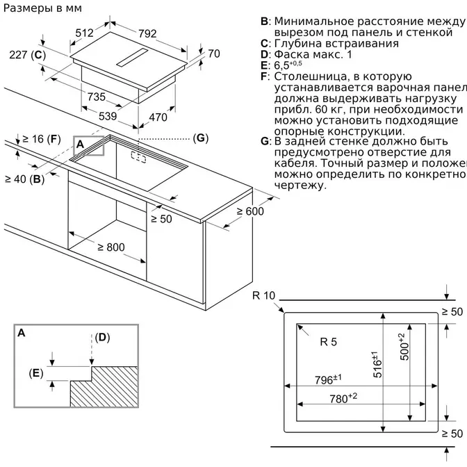 Варочная панель с интегрированной вытяжкой Bosch PXX821D66E фото 4 в Ростове-на-Дону