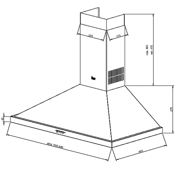 Вытяжка Teka DEP 60 EHP STAINLESS фото 2 в Ростове-на-Дону