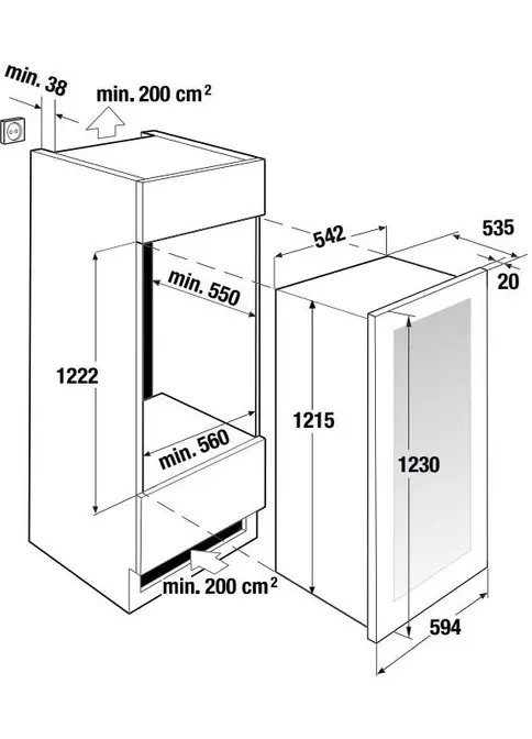 Встраиваемый винный шкаф Kuppersbusch FWK 4800.0 S4 фото 4 в Ростове-на-Дону