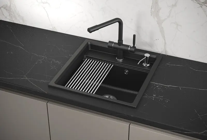 Мойка GRANULA Kitchen Space 5002, ШВАРЦ фото 3 в Ростове-на-Дону