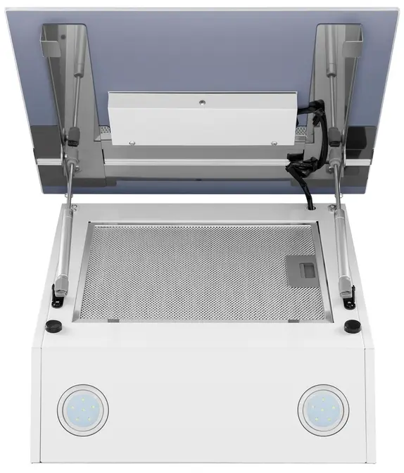 Вытяжка Maunfeld MEDWAY 60 Glass White/Stripe Inox фото 3 в Ростове-на-Дону