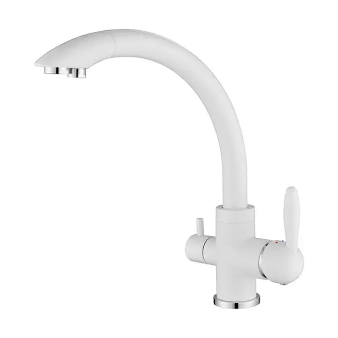 Смеситель Paulmark ESSEN Es213001-WH белый матовый в Ростове-на-Дону Смеситель Paulmark ESSEN Es213001-WH белый матовый в Ростове-на-Дону