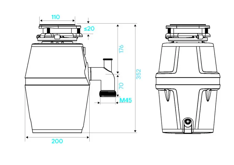 Измельчитель KUCHENSTERN MüHLE 625 355MU35 625 Вт (0,85 лс.) фото 3 в Ростове-на-Дону