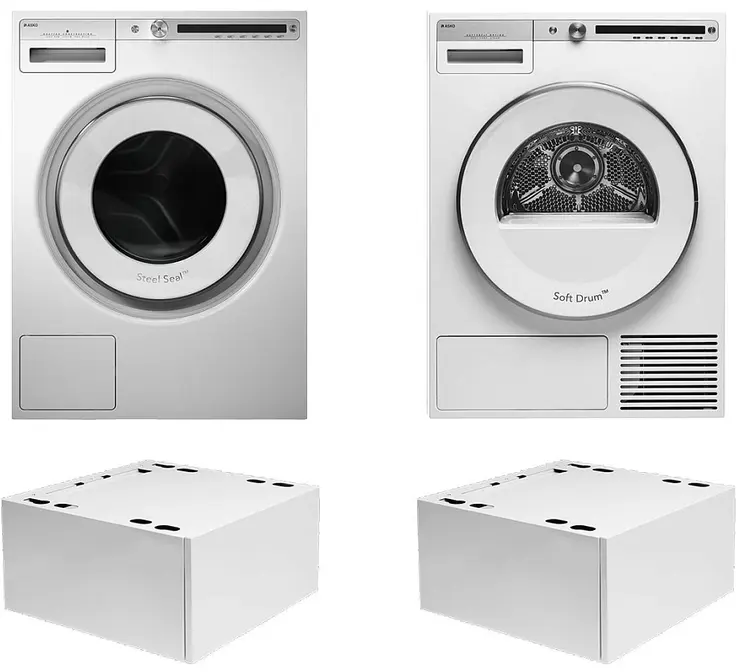 Asko Logic 19 (стиральная машина W4086C.W/3 + сушильная машина T408HD.W + напольный ящик HPS5323W (2 шт)) фото 1 в Ростове-на-Дону