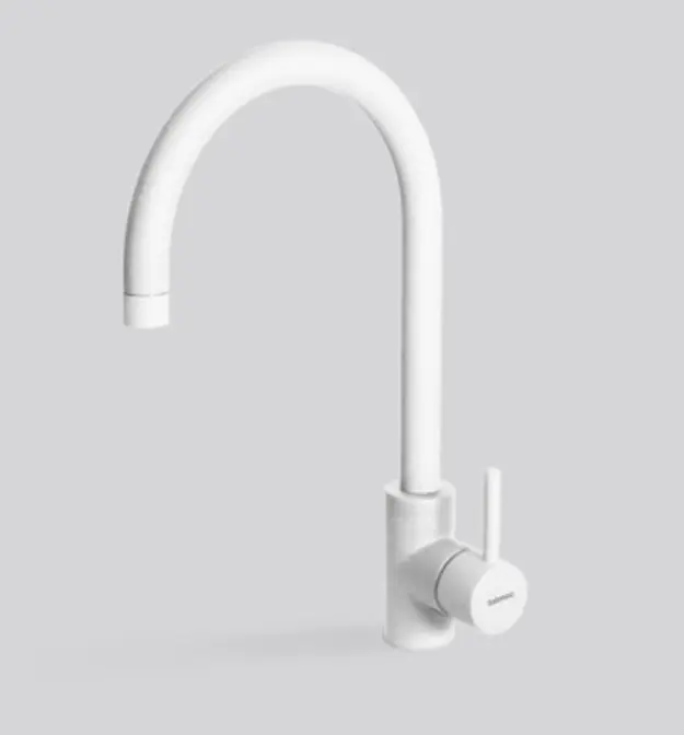 Смеситель Falmec ISEO ROUND WHITE (однорычажный, белый) фото 1 в Ростове-на-Дону Смеситель Falmec ISEO ROUND WHITE (однорычажный, белый) фото 1 в Ростове-на-Дону
