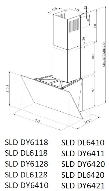 Вытяжка Schaub Lorenz SLD DY6128 фото 7 в Ростове-на-Дону