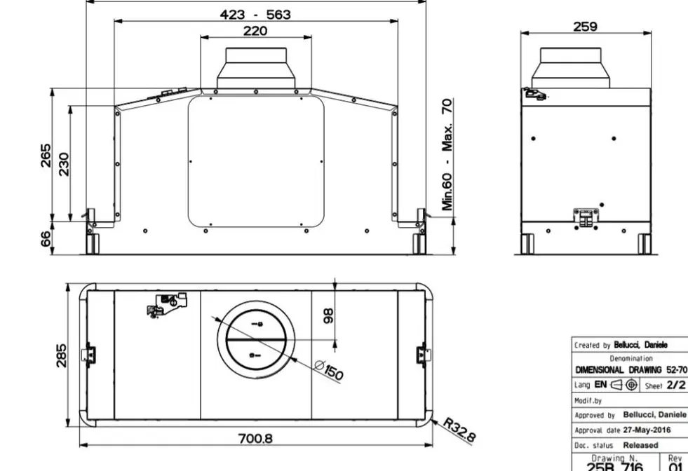 Вытяжка Faber IN-LIGHT EV8P WH MATT A70 фото 5 в Ростове-на-Дону
