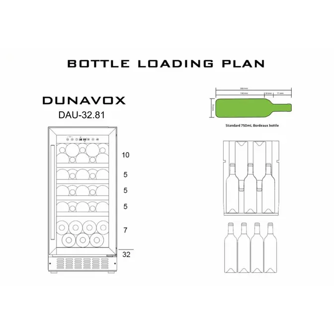 Винный холодильник Dunavox DAU-32.81SS фото 2 в Ростове-на-Дону