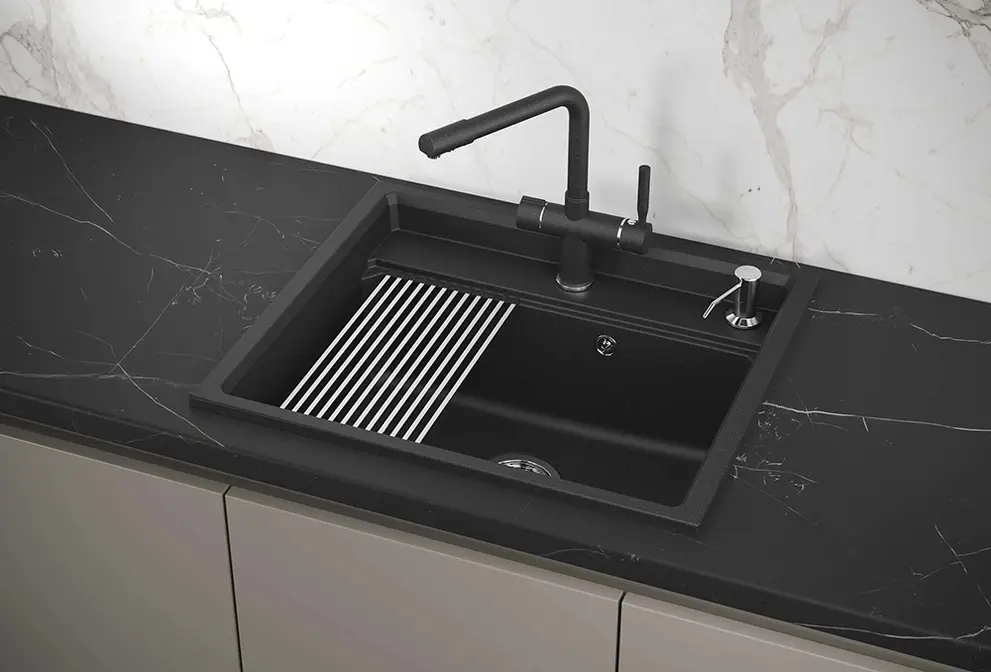 Мойка GRANULA Kitchen Space 6003, ЧЁРНЫЙ фото 3 в Ростове-на-Дону Мойка GRANULA Kitchen Space 6003, ЧЁРНЫЙ фото 3 в Ростове-на-Дону