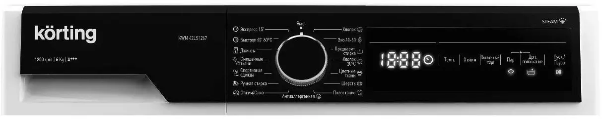 Стиральная машина с паром Korting KWM 42LS1267 фото 2 в Ростове-на-Дону