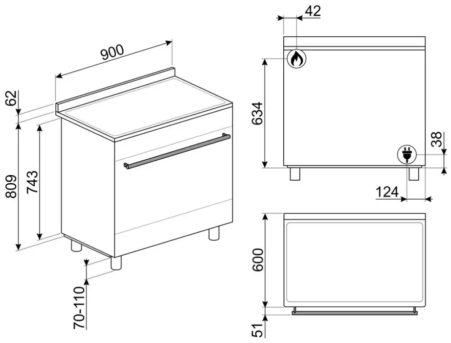 Варочный центр Smeg C95GMCA9-1 фото 4 в Ростове-на-Дону