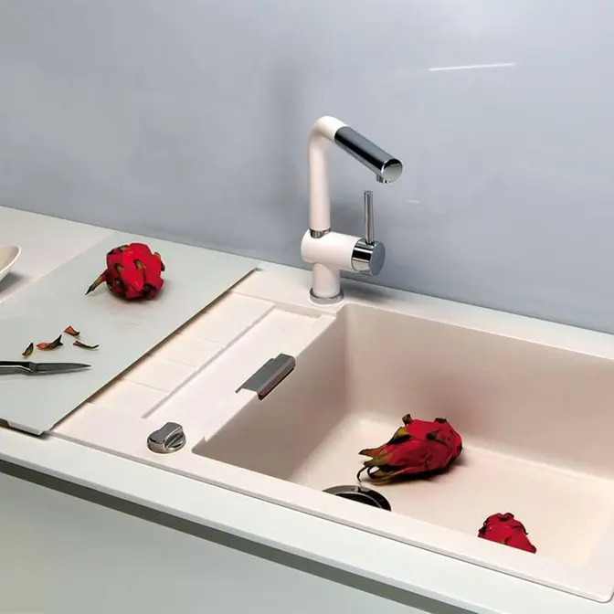 Смеситель Schock Piega-D , Cristadur, выдвижной излив хром/поларис фото 2 в Ростове-на-Дону