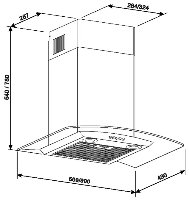 Вытяжка Kuppersberg KAMINOX 90 X фото 5 в Ростове-на-Дону