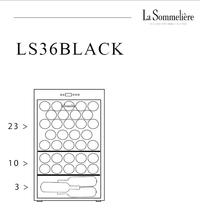 Винный холодильник LaSommeliere LS36BLACK фото 3 в Ростове-на-Дону Винный холодильник LaSommeliere LS36BLACK фото 3 в Ростове-на-Дону