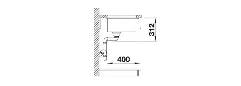 Мойка BLANCO SUBLINE 500-U SILGRANIT антрацит с отв.арм. InFino®, 523432 фото 4 в Ростове-на-Дону