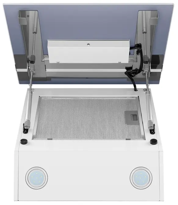 Вытяжка Maunfeld MEDWAY 50 Glass White/Stripe Inox фото 3 в Ростове-на-Дону