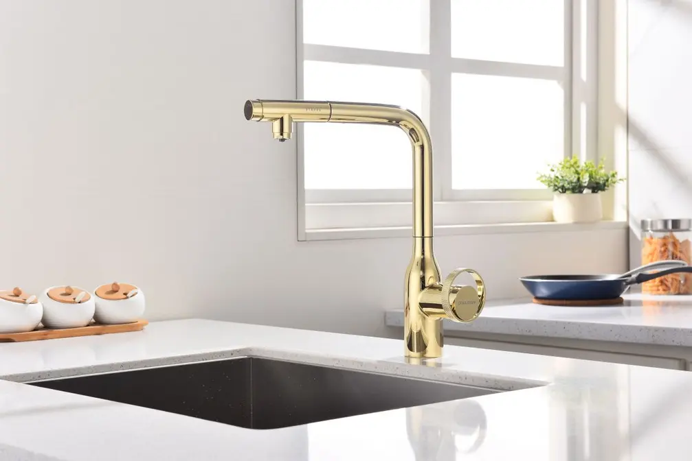 Смеситель Paulmark URBAN Ur213104-G золото фото 2 в Ростове-на-Дону Смеситель Paulmark URBAN Ur213104-G золото фото 2 в Ростове-на-Дону
