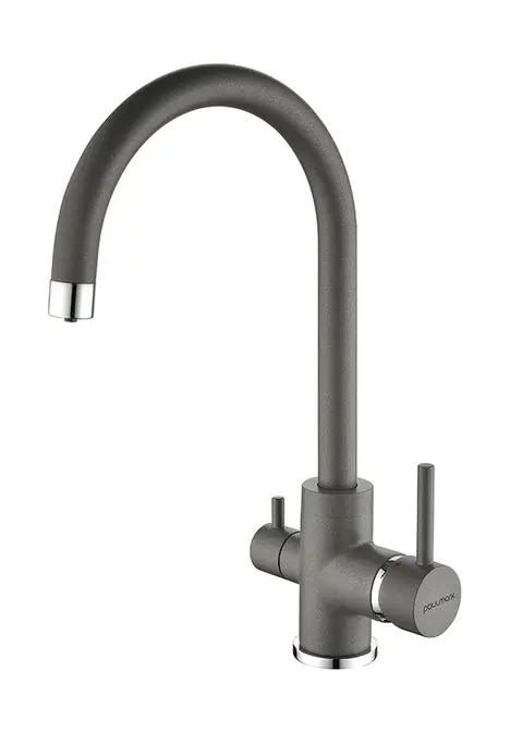 Смеситель Paulmark ESSEN Es213211-GRM серый металлик в Ростове-на-Дону Смеситель Paulmark ESSEN Es213211-GRM серый металлик в Ростове-на-Дону