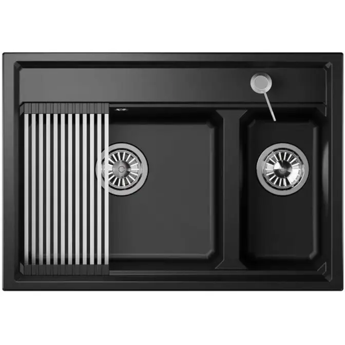 Мойка GRANULA Kitchen Space 7302, ШВАРЦ фото 2 в Ростове-на-Дону