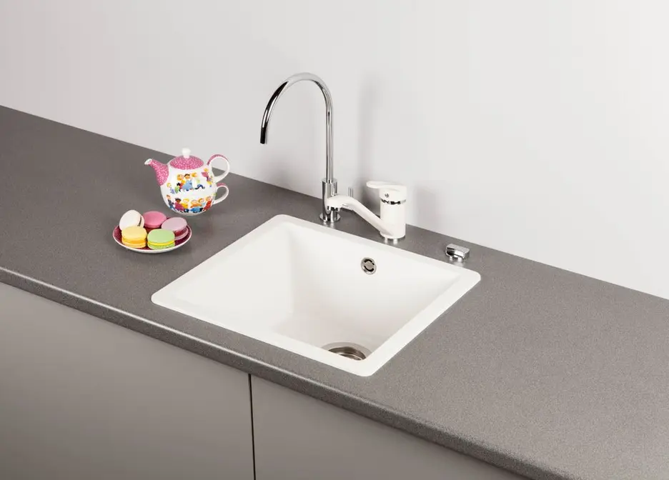 Мойка SCHOCK  Quadro 50 Cristalite 450x430 альпина фото 2 в Ростове-на-Дону