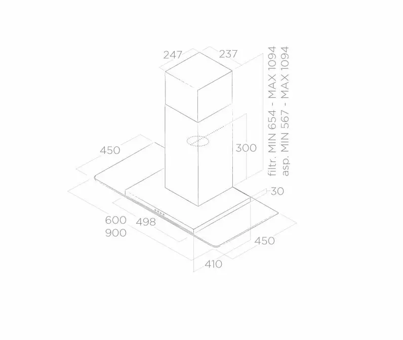 Вытяжка Elica FLAT GLASS IX/A/90 фото 7 в Ростове-на-Дону