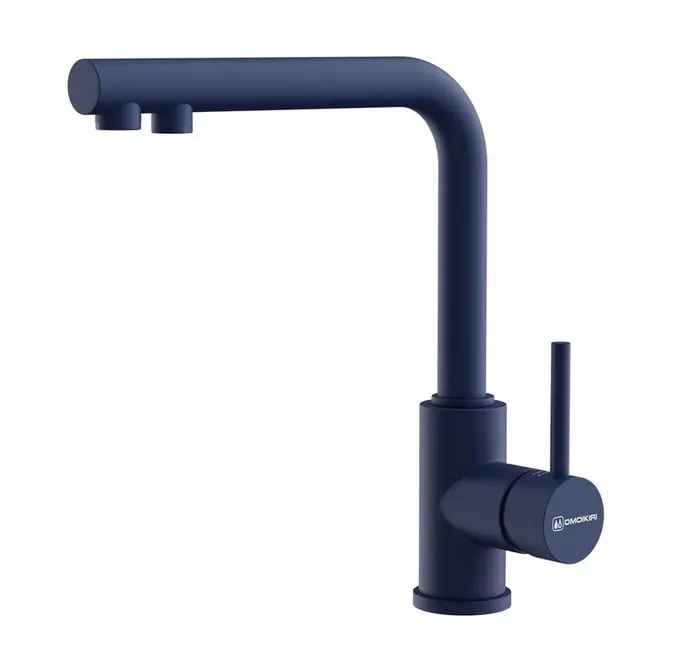 Смеситель Omoikiri Nakagawa 2 Plus-IB латунь/Indigo blue фото 1 в Ростове-на-Дону