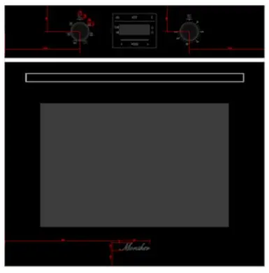 Духовой шкаф Monsher MOE 6061 Black в Ростове-на-Дону